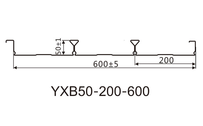 YXB50-200-600閉口樓承板