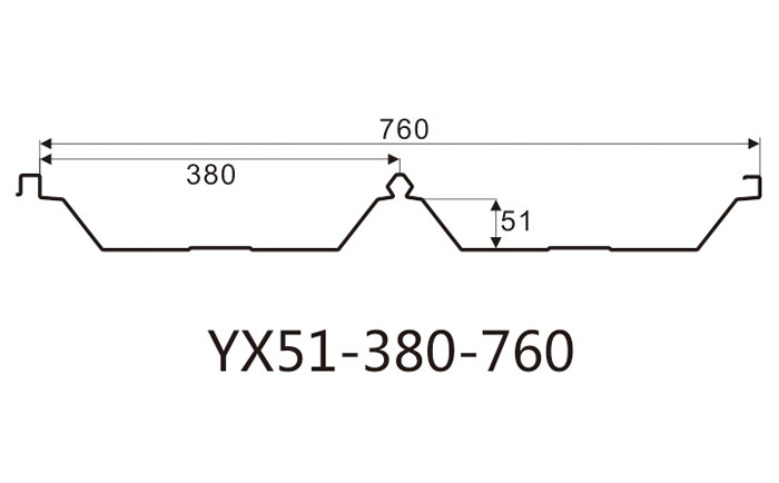 YX51-380-760屋面板