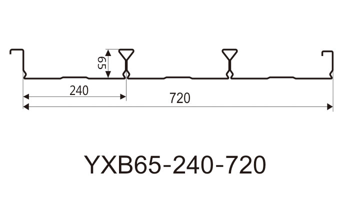 YXB65-240-720閉口樓承板