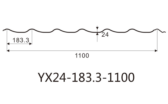 YX24-183.3-1100琉璃瓦