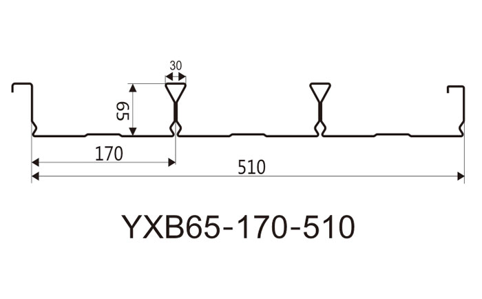 YXB65-170-510閉口樓承板