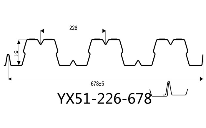 YX51-226-678開口樓承板