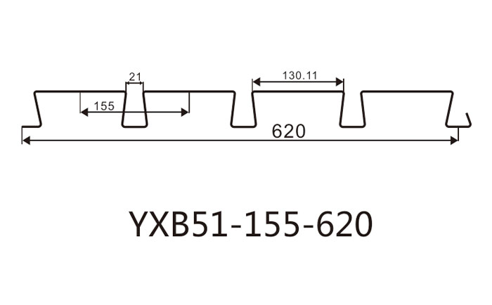YX51-155-620燕尾樓承板
