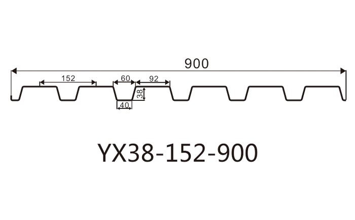 YX38-152-900開口樓承板