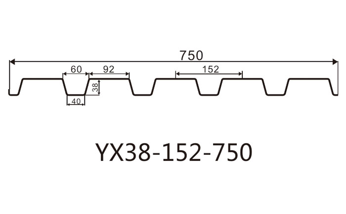 YX38-152-750開口樓承板